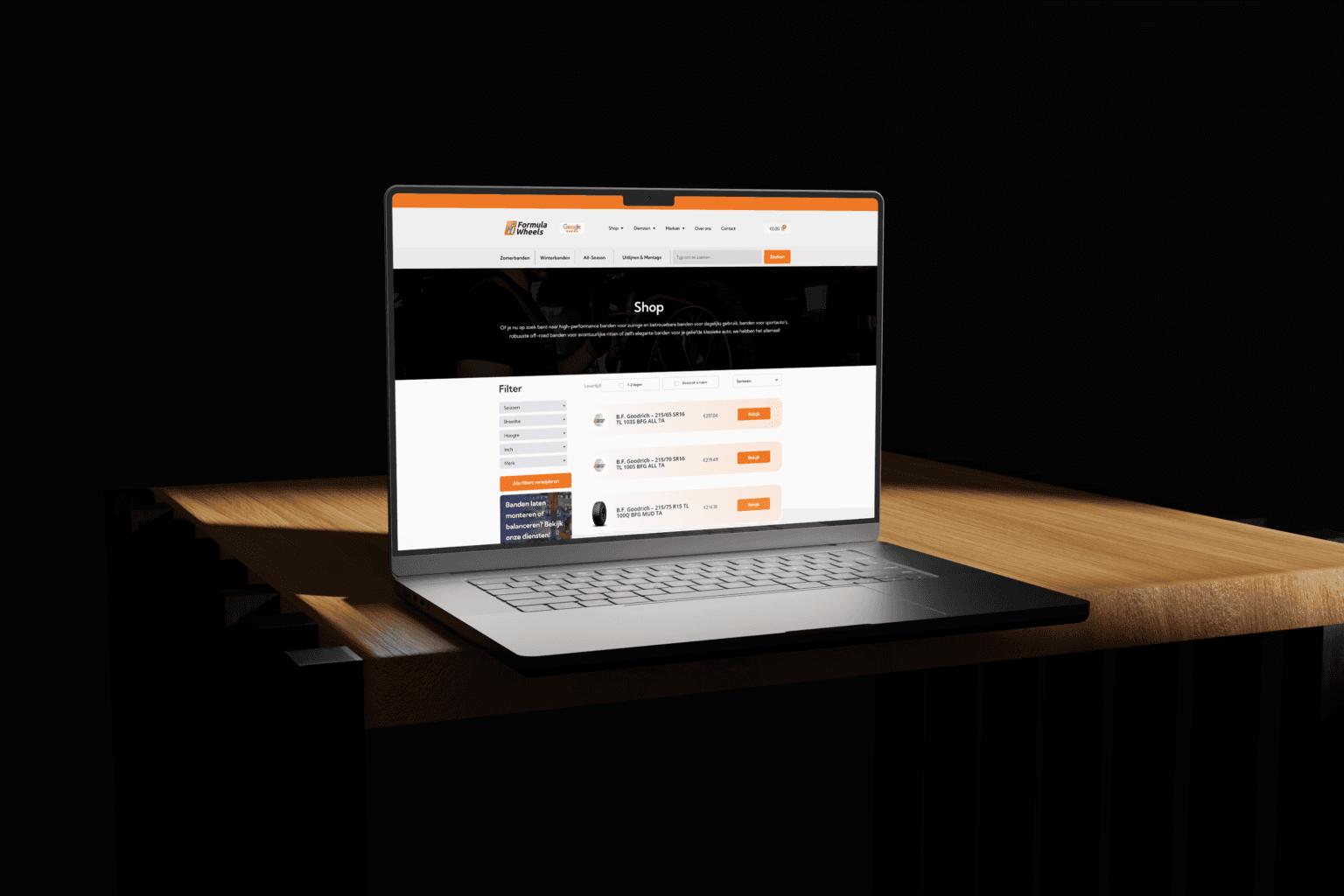Webshop van Formula Wheels
